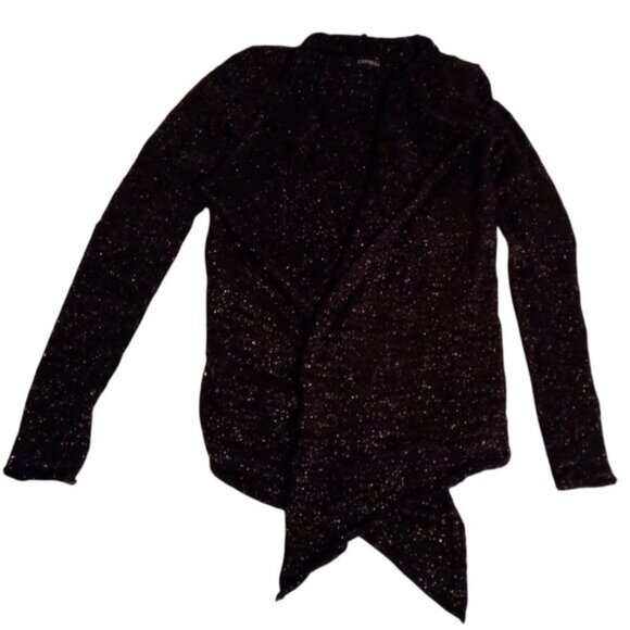Express shimmery open front wool blend sweater  sz SP - Picture 9 of 15